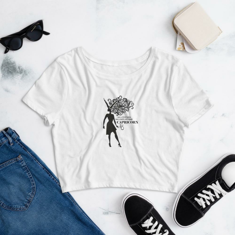 Womens crop tee-Capricorn - Picture 2 of 5